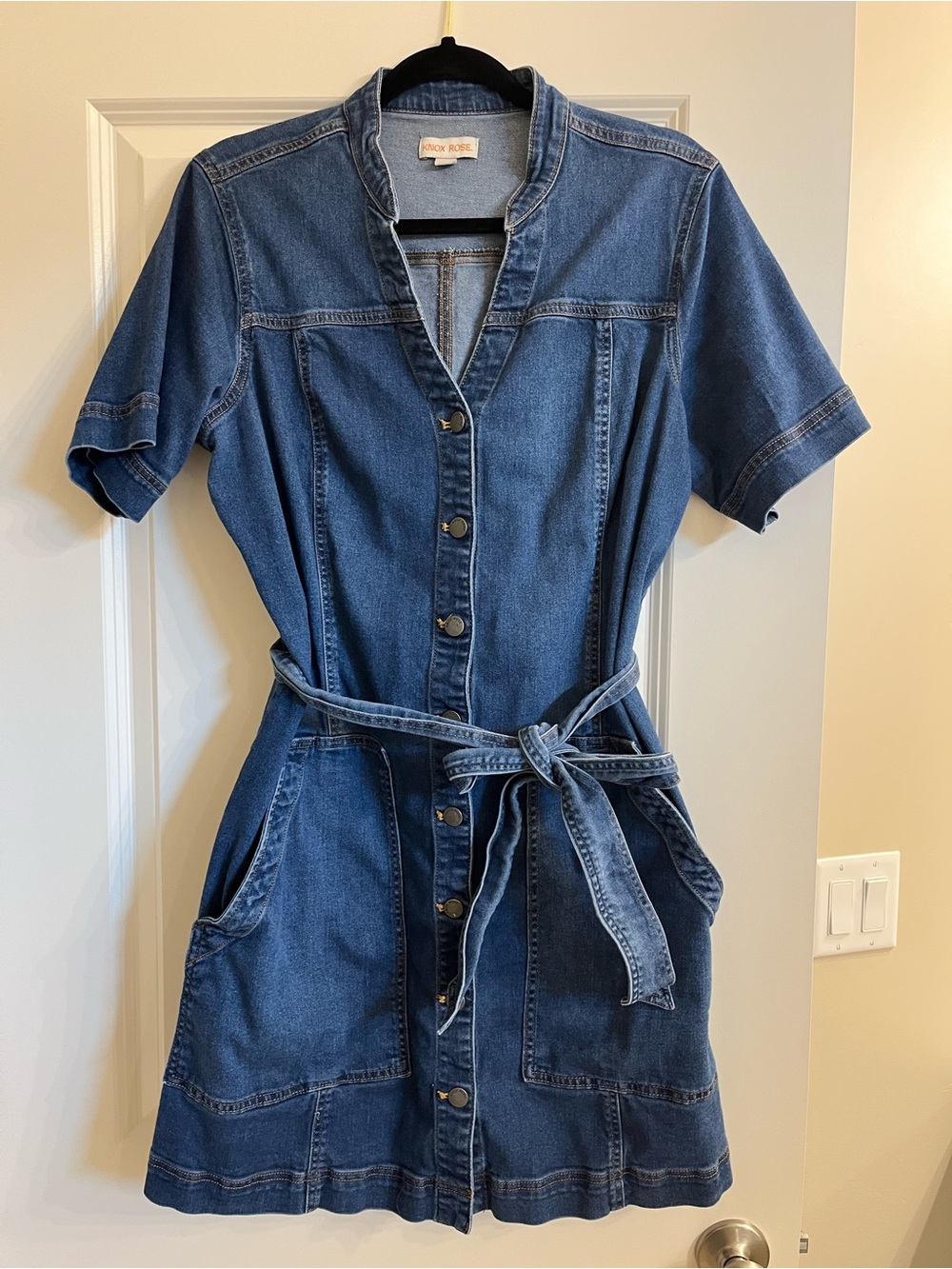 Denim Button-up Dress, size XL